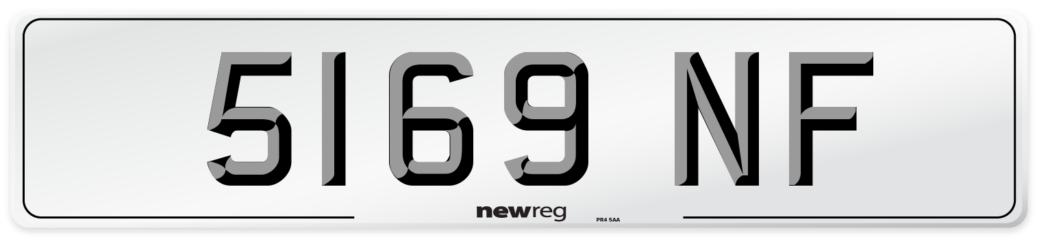 5169 NF Number Plate from New Reg